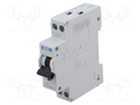 Circuit breaker; 230/400VAC; Inom: 6A; Poles: 1+N; DIN; Charact: C