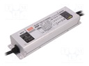 Power supply: switched-mode; LED; 150.15W; 72÷143VDC; 1050mA; IP67