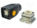 Connector: HAN; male + female; plug + socket; Han-Yellock 10