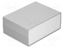 Enclosure: with panel; X: 225mm; Y: 165mm; Z: 90mm; ABS; dark grey