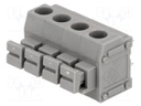 PCB terminal block; angled 90°; 5mm; ways: 4; on PCBs; 1.5mm2; 8A