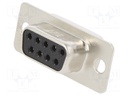 D-Sub; PIN: 9; socket; SD; female; THT; gold-plated