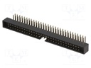 Socket; IDC; male; PIN: 60; angled 90°; THT; gold flash; 2mm
