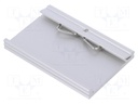 DIN rail mounting bracket; Mat: aluminium; 75mm; Rail: TS35