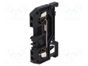 Splice terminal: rail; 0.08÷1.5mm2; ways: 1; terminals: 2; black