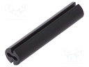 Spacer sleeve; LED; Øout: 4.8mm; ØLED: 3mm; L: 24mm; black; UL94V-0