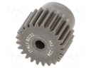 Spur gear; whell width: 25mm; Ø: 26mm; Number of teeth: 24; ZCL