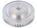 Belt pulley; T5; W: 10mm; whell width: 21mm; Ø: 62.85mm; aluminium