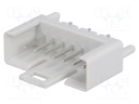 Socket; IDC; male; PIN: 7; straight; THT; tinned; 2.54mm; Layout: 1x7