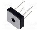 Bridge rectifier: single-phase; Urmax: 100V; If: 15A; Ifsm: 300A