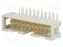Socket; IDC; male; PIN: 20; angled 90°; THT; 2.54mm; Layout: 2x10