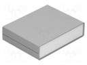 Enclosure: with panel; X: 140mm; Y: 110mm; Z: 35mm; ABS; dark grey