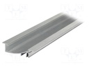 Profiles for LED modules; recessed; natural; L: 2m; aluminium