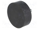 Vibroisolation foot; Ø: 75mm; H: 25mm; Shore hardness: 70±5; 5370N