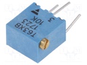 Potentiometer: mounting; multiturn; 10kΩ; 250mW; ±10%; linear