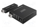 USB extender; USB 3.2 Gen 1; black; 5Gbps; 300m; SFP