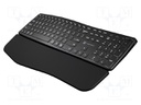 Keyboard; black; USB A; wireless,Bluetooth 5.0,US layout