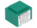 Transformer: encapsulated; 2VA; 24VAC; 9V; 9V; Mounting: PCB; IP00