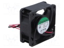 Fan: DC; axial; 12VDC; 60x60x25mm; 68m3/h; 46dBA; ball; 8300rpm