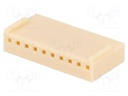 Plug; wire-board; female; NS25; 2.54mm; PIN: 10; w/o contacts; 250V