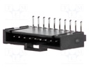 Socket; wire-board; male; SL; 2.54mm; PIN: 10; THT; tinned