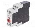 Timer; 0,05s÷60h; DPDT; 250VAC/3A; 24÷240VAC; 24÷48VDC; DIN; IP20