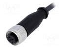 Plug; M12; PIN: 3; female; A code-DeviceNet / CANopen; 1m; straight