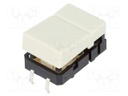 Switch: keypad; Pos: 2; SPST-NO; 0.05A/24VDC; ivory; Mounting: THT