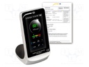 Meter: air quality; Range: 400÷5000ppm CO2; Humid.range: 20÷95%RH