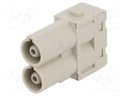 Connector: rectangular; module; male; Han Modular 70A; PIN: 2; 70A
