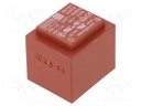 Transformer: encapsulated; 2.3VA; 230VAC; 18V; 128mA; Mounting: PCB