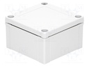 Enclosure: multipurpose; X: 100mm; Y: 100mm; Z: 60mm; MNX; ABS; grey