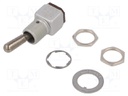 Switch: toggle; Pos: 2; SPDT; ON-ON; 5A/125VAC; 5A/30VDC; -65÷71°C