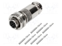 Plug; Connector: circular; female; PIN: 7; silver plated; IP65