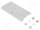 DIN rail mounting bracket; Mat: aluminium; 100mm; Rail: TS35