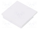 Cap for LED profiles; white; ABS; Application: VARIO30-08; V: B