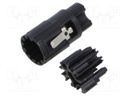 Connector: M17; male; contact insert; PIN: 7; crimped; w/o contacts