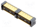 Connector: PCB to PCB; female; PIN: 104; 0.635mm; QFSS; gold-plated