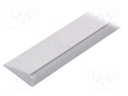 Profiles for LED modules; white; surface; white; L: 1m; aluminium