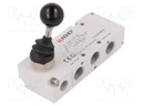 Mechanical valve; 5/2 monostable; G 1/4"; Pressure: 0÷10bar