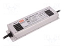 Power supply: switched-mode; LED; 201.6W; 24VDC; 8.4A; 100÷305VAC