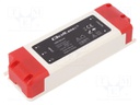 Power supply: switched-mode; LED; 60W; 12VDC; 5A; 230VAC; IP20; 75%