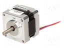Motor: DC; bipolar,stepper; 12VDC; step 1,8°; 0.21Nm; 0.24kg; 0.4A