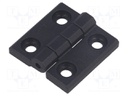 Hinge; Width: 30mm; technopolymer (PA); black; H: 30mm