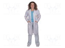 Coat; ESD,unisex; white; XL; cotton,polyester,conductive fibers