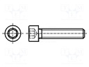 Screw; M5x60; 0.8; Head: cheese head; hex key; HEX 4mm; steel