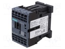 Contactor: 3-pole; NO x3; Auxiliary contacts: NC; 24VAC; 7A; 3RT20