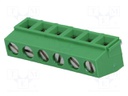PCB terminal block; angled 90°; 5mm; ways: 6; on PCBs; 0.03÷1.5mm2