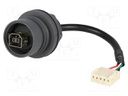 Transition: adapter; external bayonet,push-pull; UL94V-0; 1A