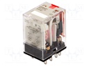 Relay: electromagnetic; DPDT; Ucoil: 24VAC; 10A/220VAC; 10A/24VDC